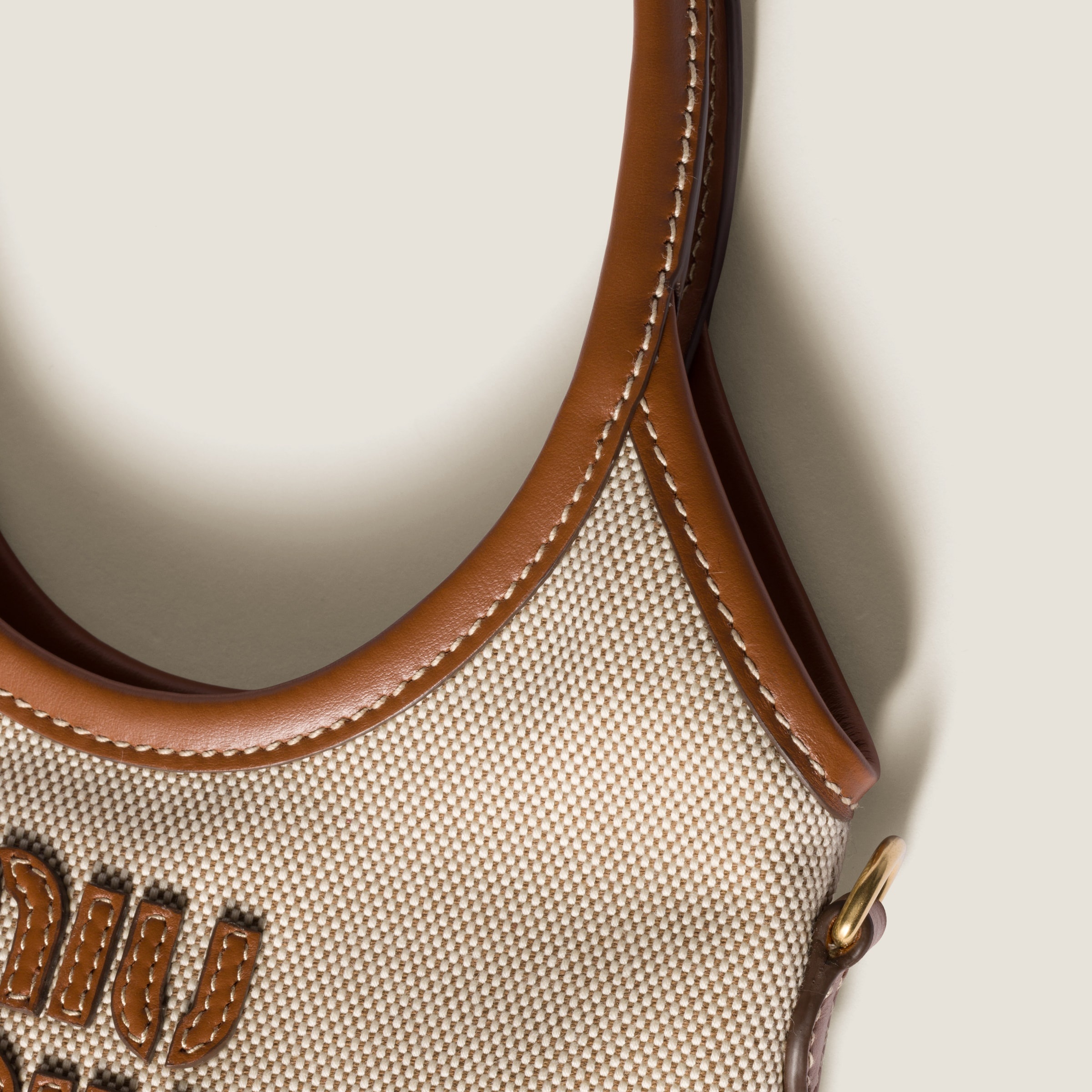 Miu Miu Ivy canvas and leather bag | REVERSIBLE