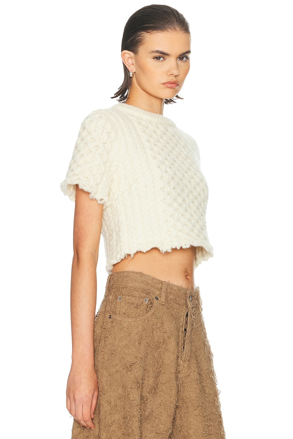 Cut-off Shrunken Fisherman Sweater - 2