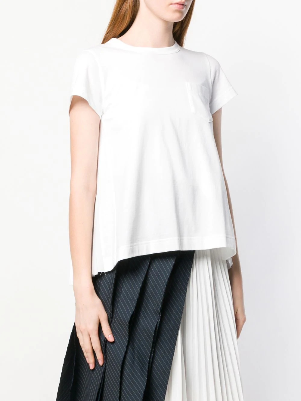 pleated back T-shirt - 3