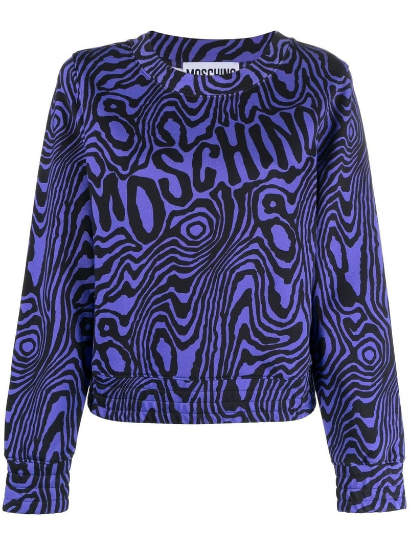logo-print cotton sweatshirt 1