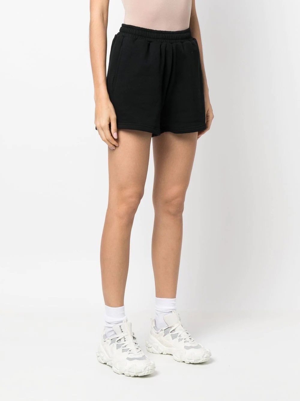 high-waist track shorts - 3