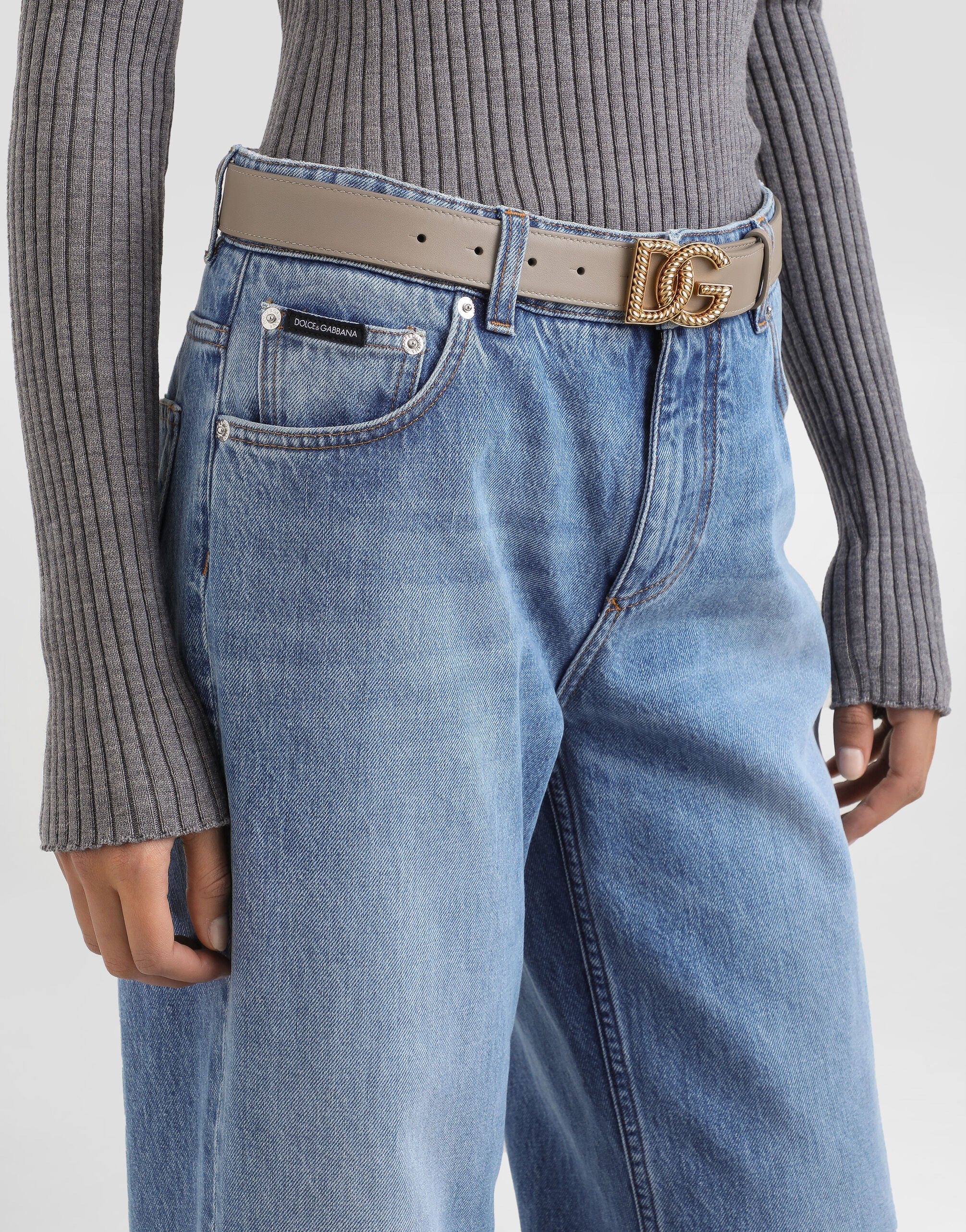 5-pocket denim trousers - 4