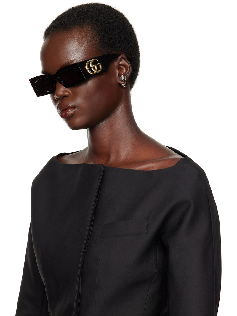 Brown Rectangular Sunglasses 4