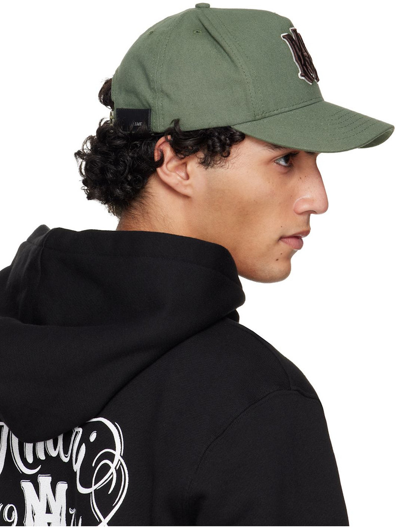 Khaki MA Outline Canvas Cap 3
