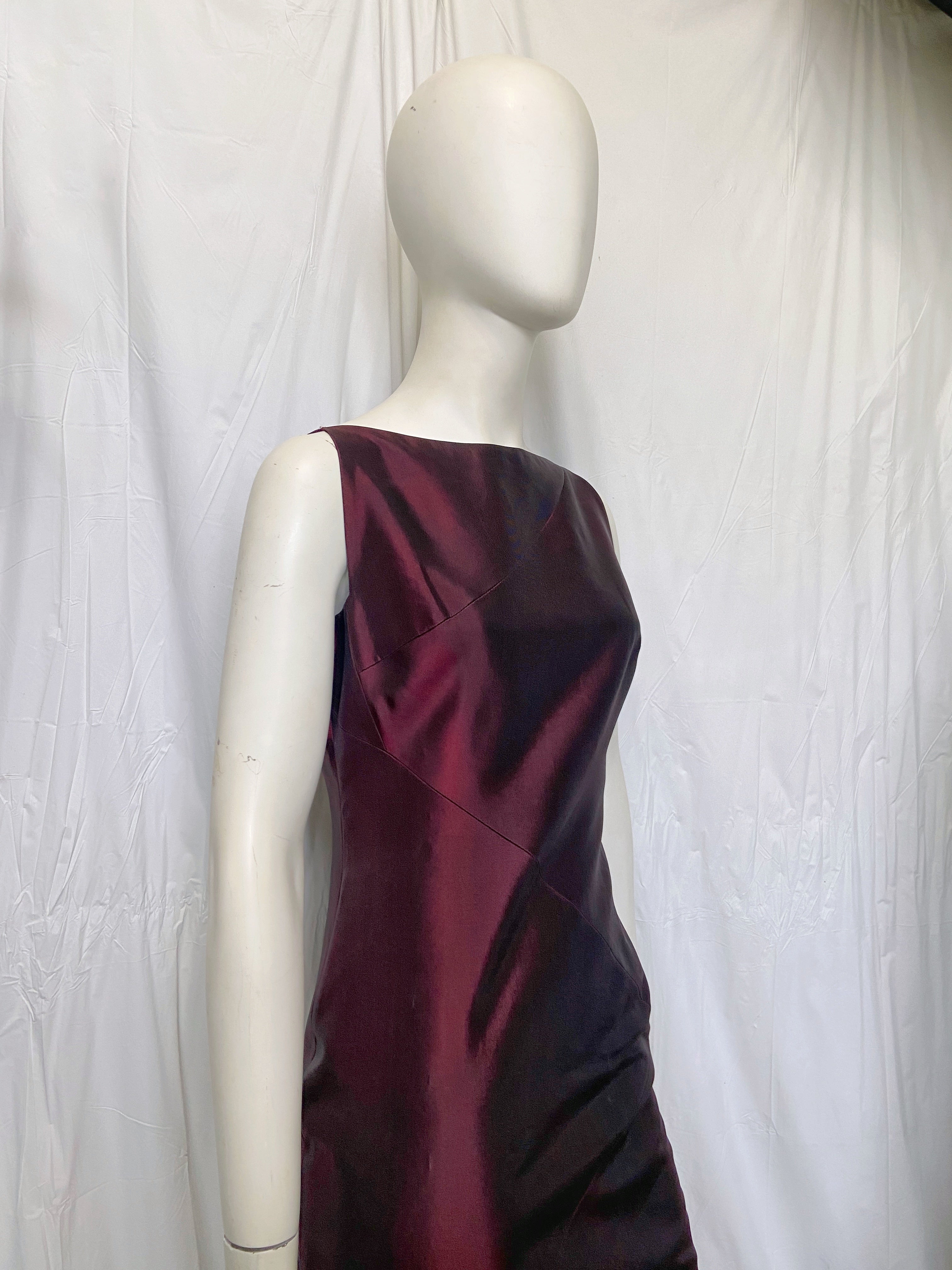 Gucci Spring 1998 Tom Ford Red Satin Pencil Dress 38 - 14