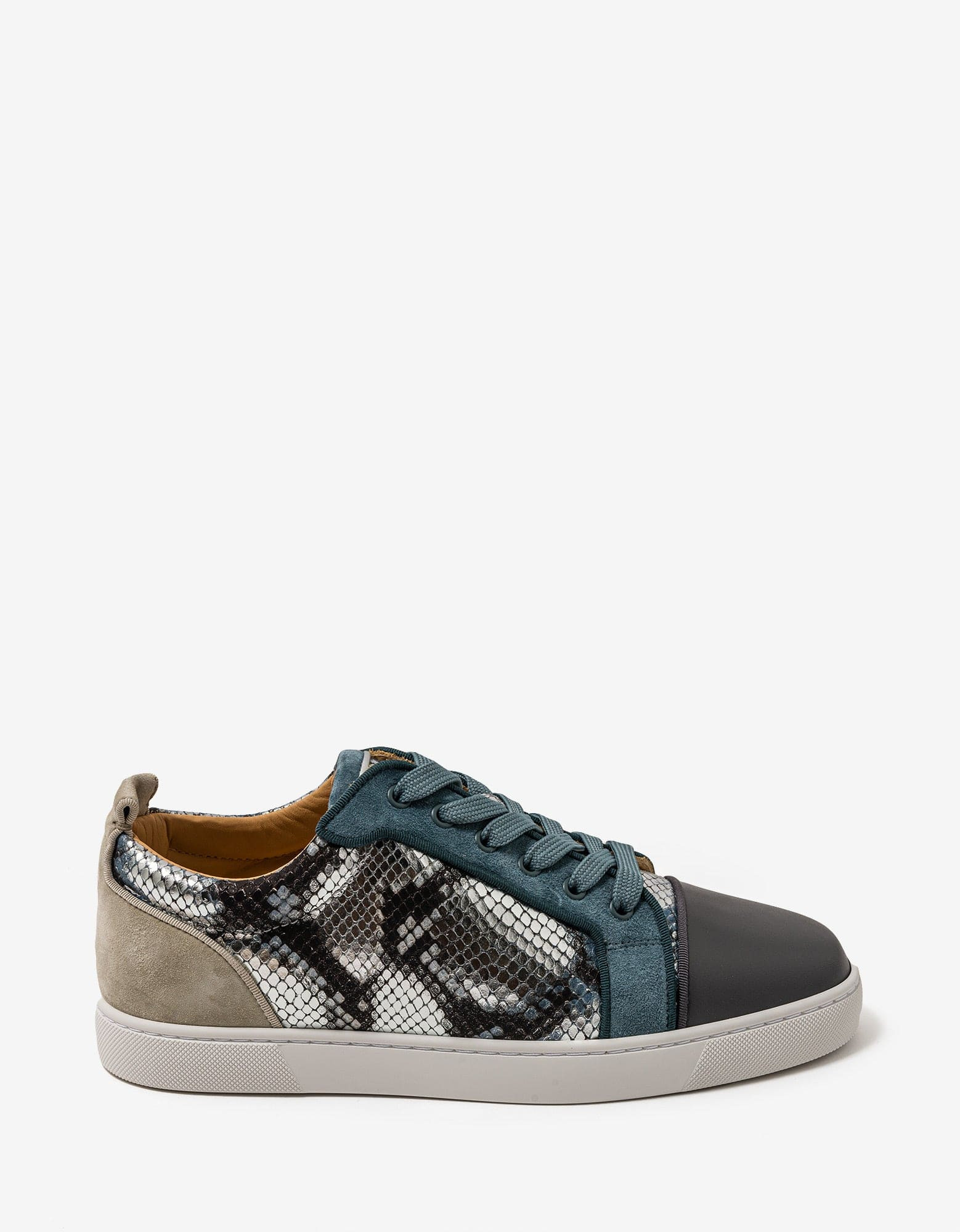 Christian Louboutin Louis Junior Amazonia Blue Trainers - 2