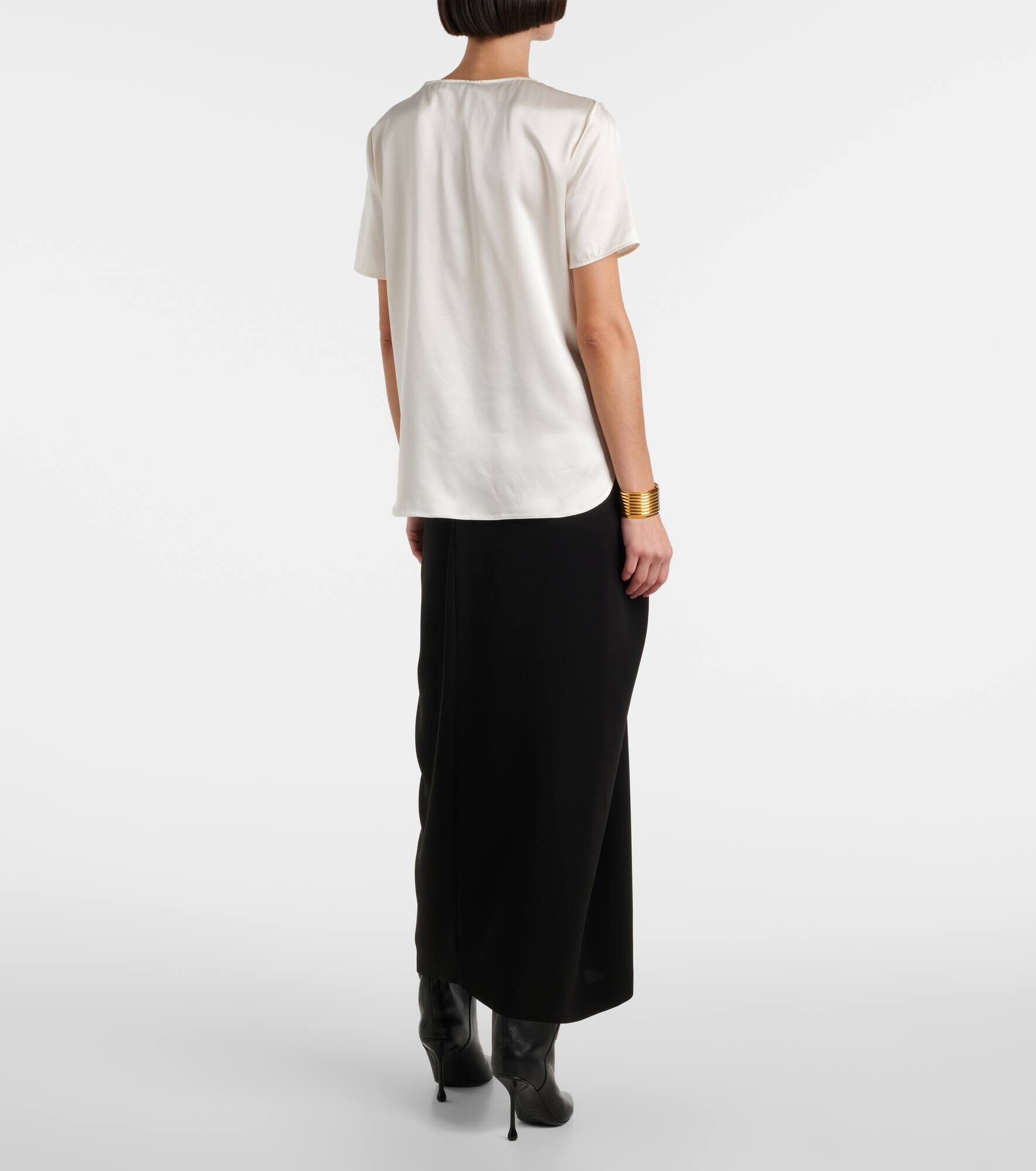Dida silk satin T-shirt - 3