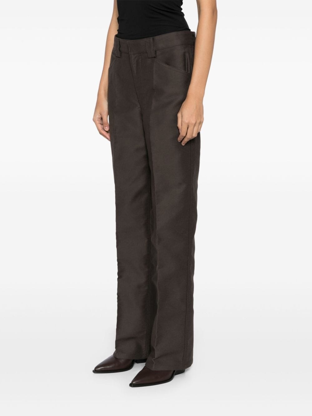 straight-leg trousers - 3
