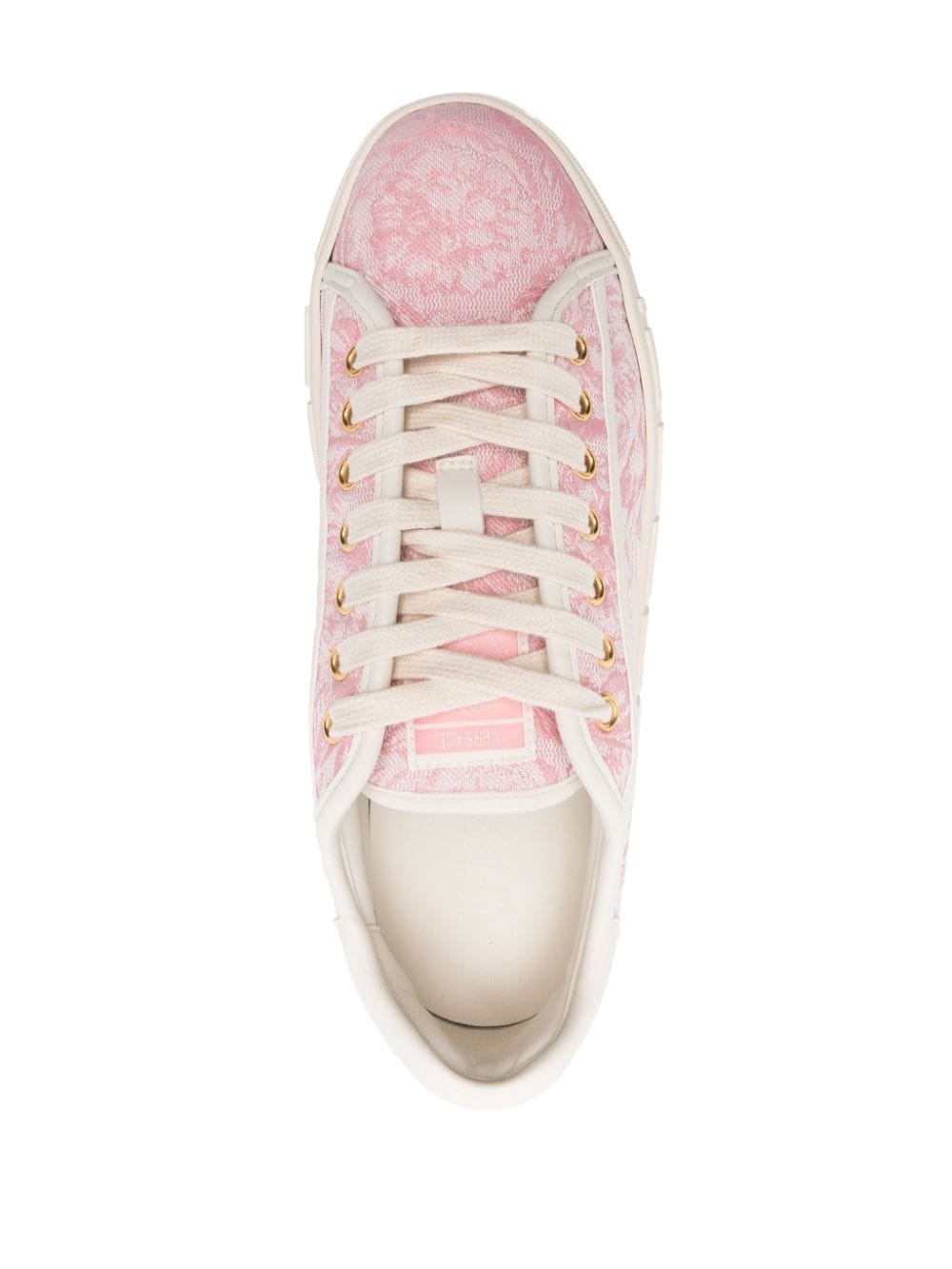 Barocco Greca jacquard sneakers - 4