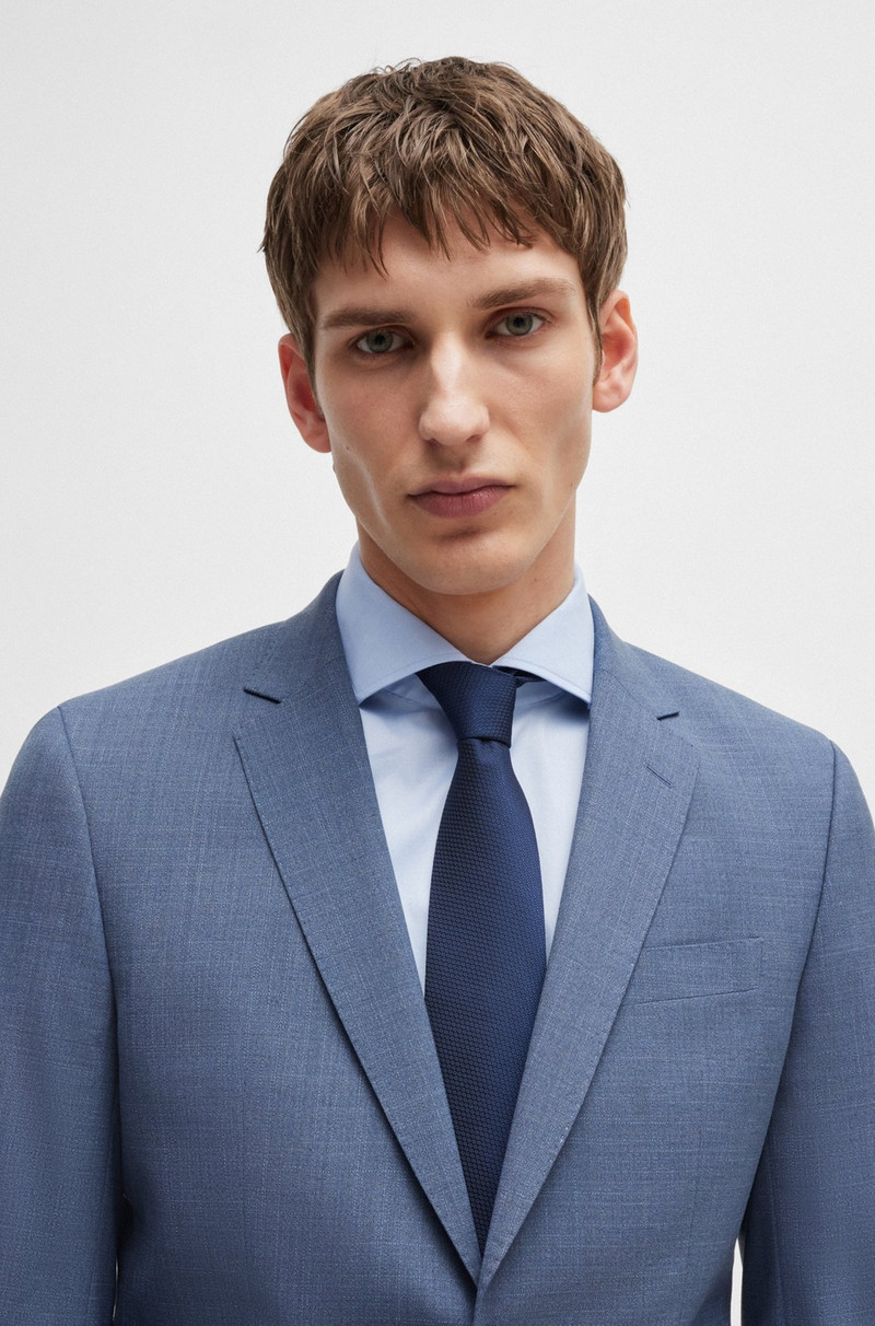 SLIM-FIT SUIT IN PATTERNED STRETCH CLOTH 5