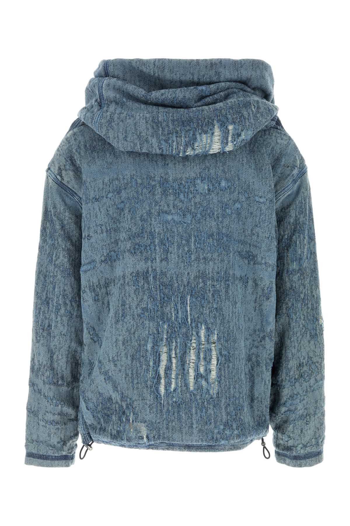 Diesel Men Stretch Denim Sweatshirt - 2