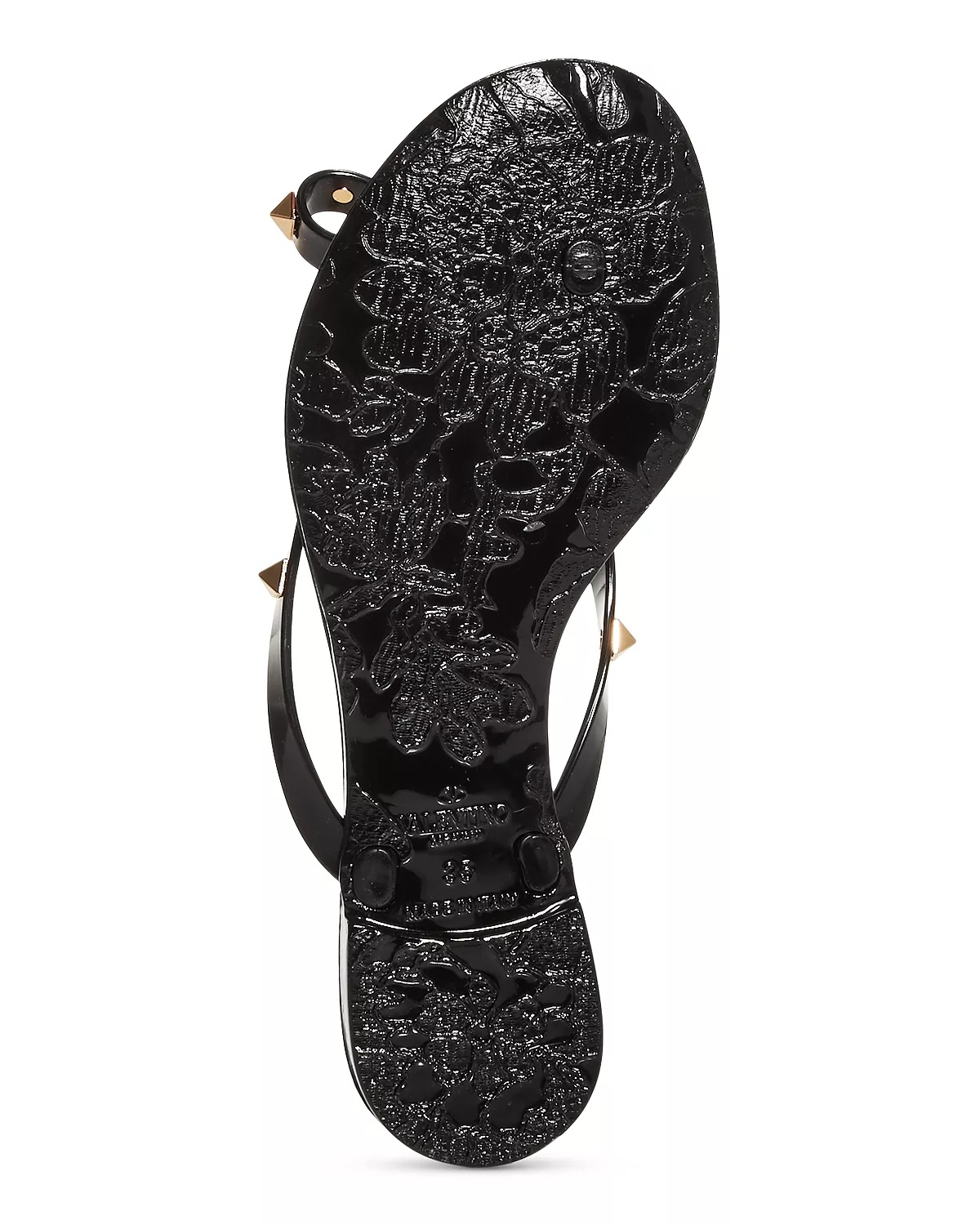Women's Summer Rockstud PVC Thong Sandals - 7