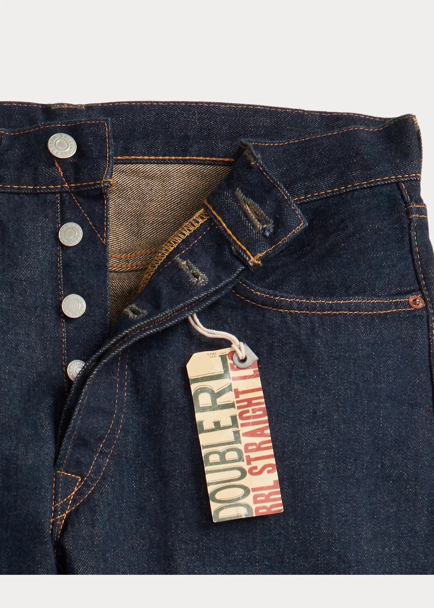 Straight Fit Once-Washed Selvedge Jean - 3