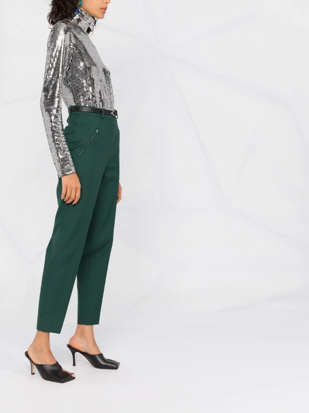 high-rise tailored trousers - 6