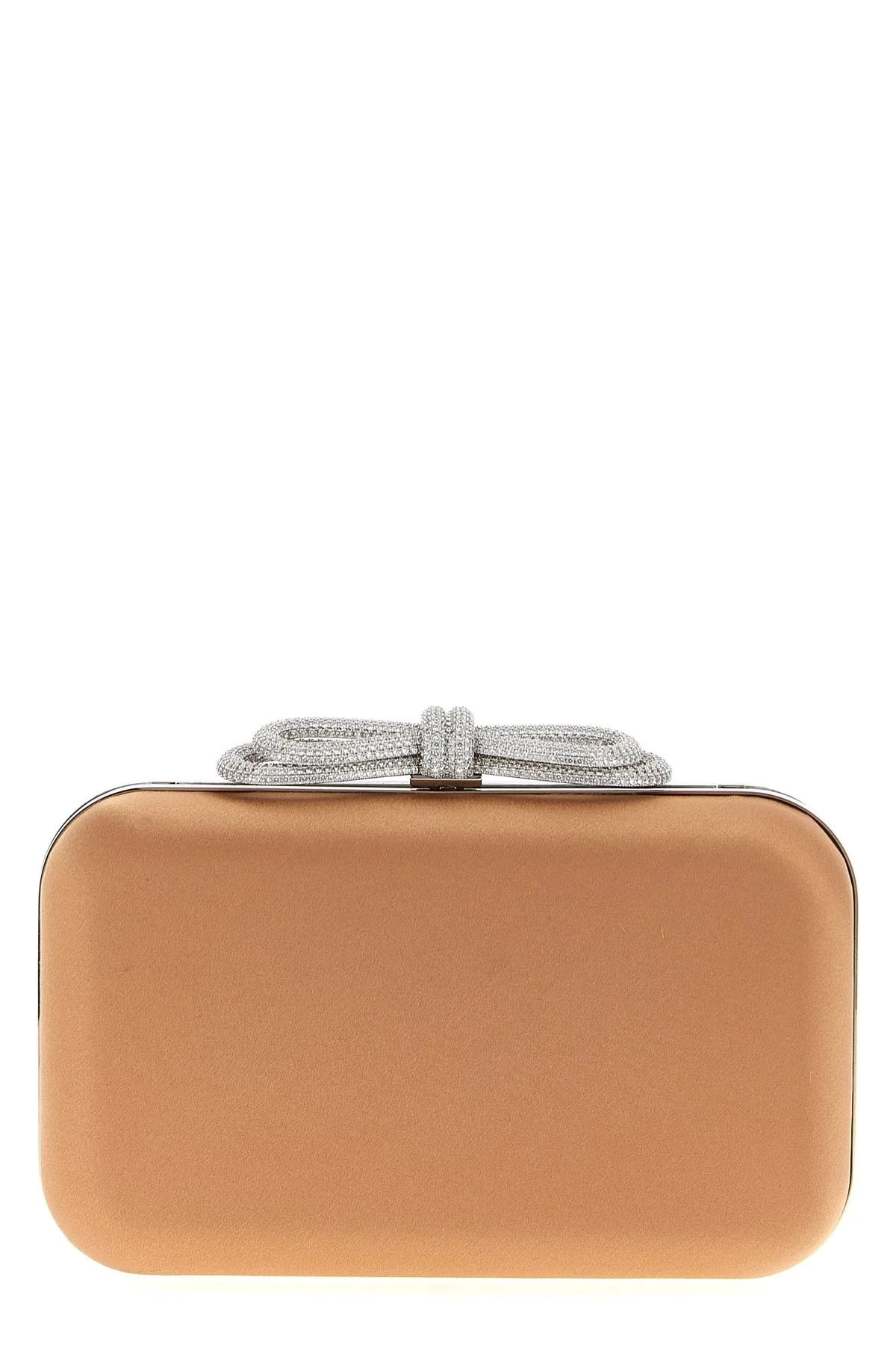 'Double Bow Satin' clutch - 1