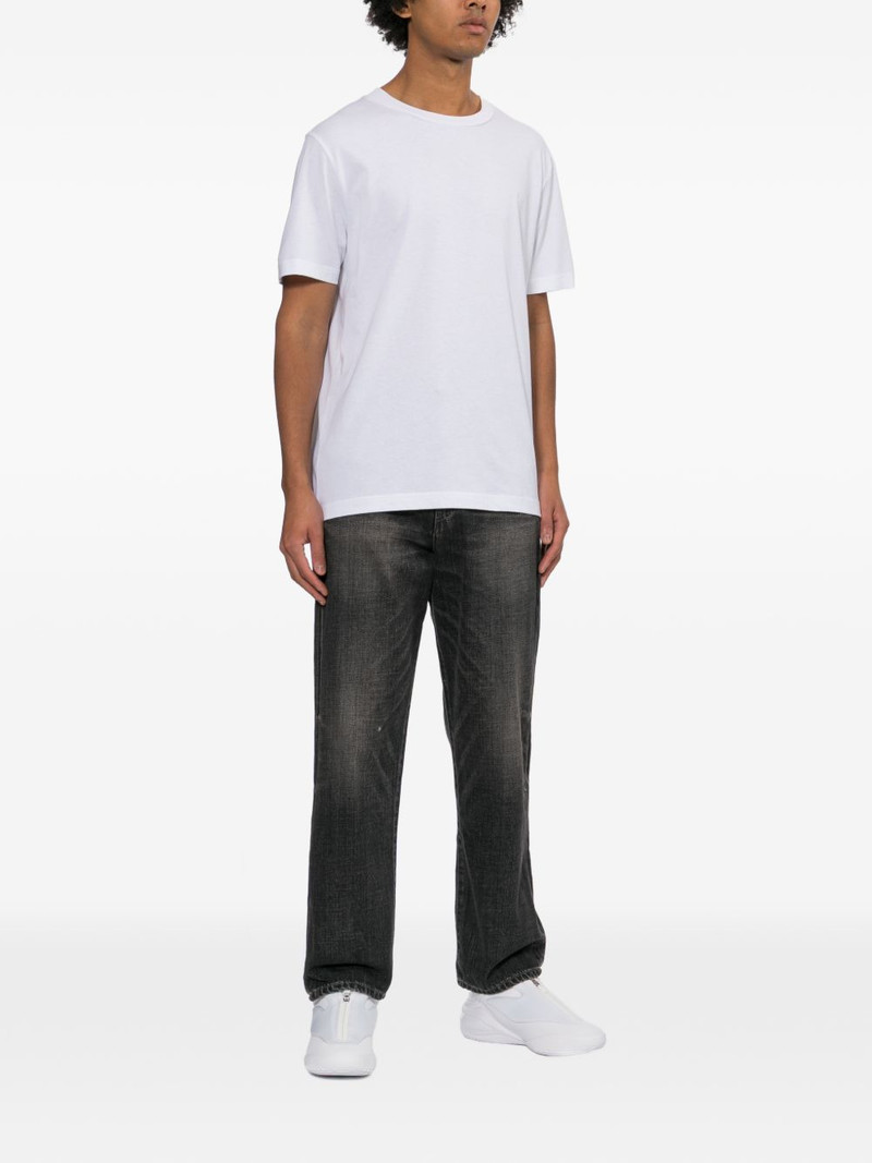 A.P.C. logo-embroidered round neck T-shirt outlook