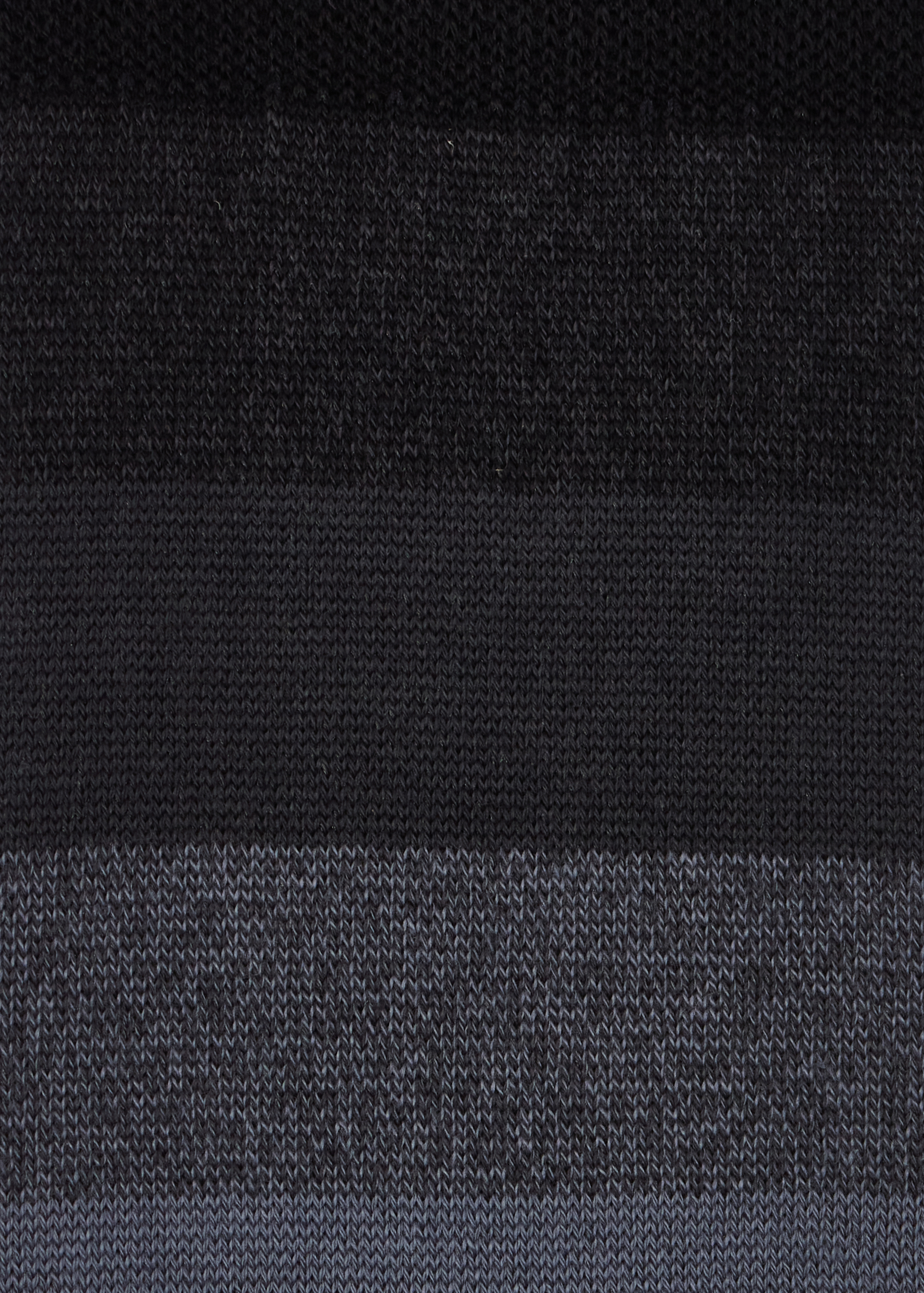Black Cotton-Blend Ombre Stripe Socks - 3