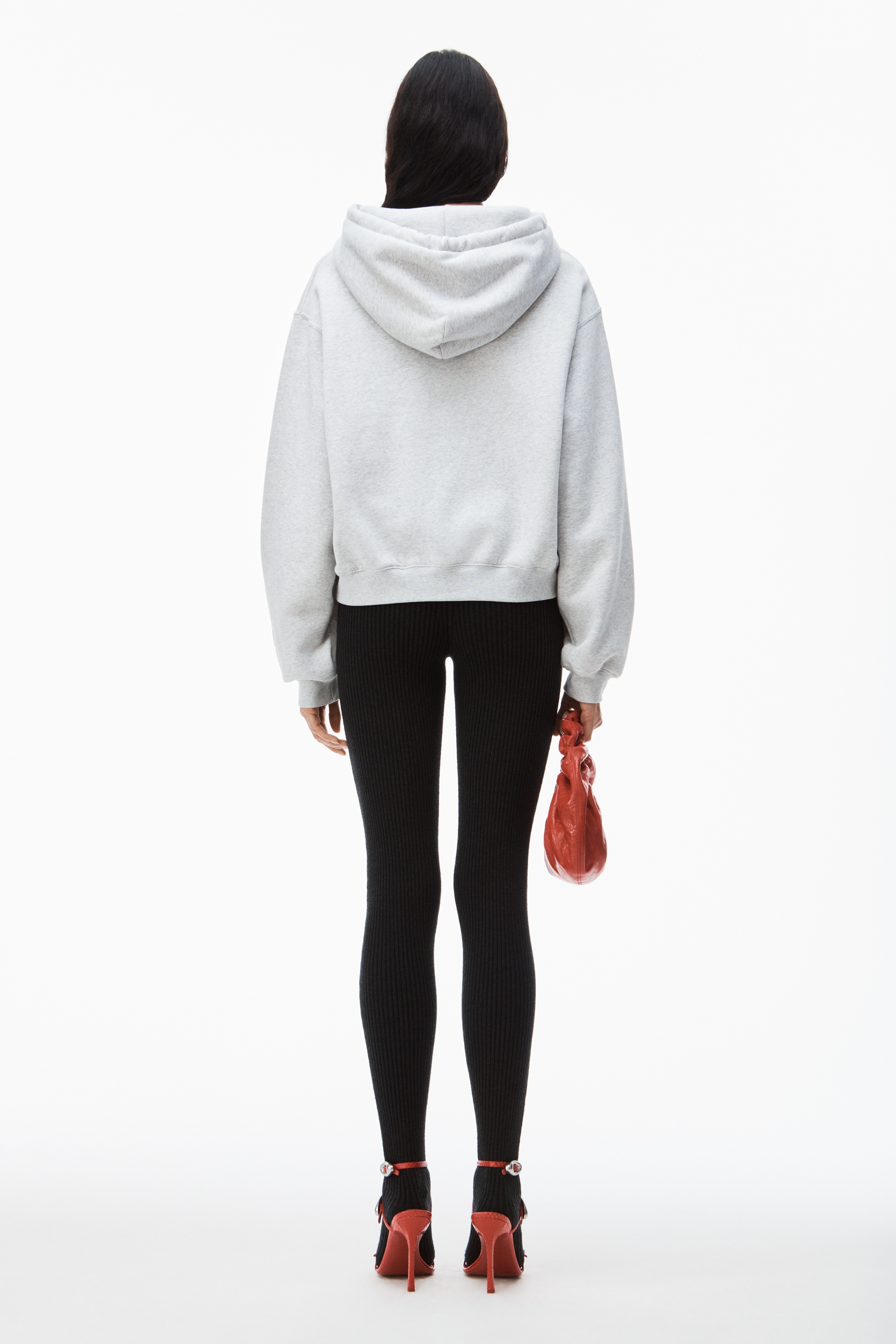 PUFF LOGO HOODIE IN STRUCTURED TERRY - 4