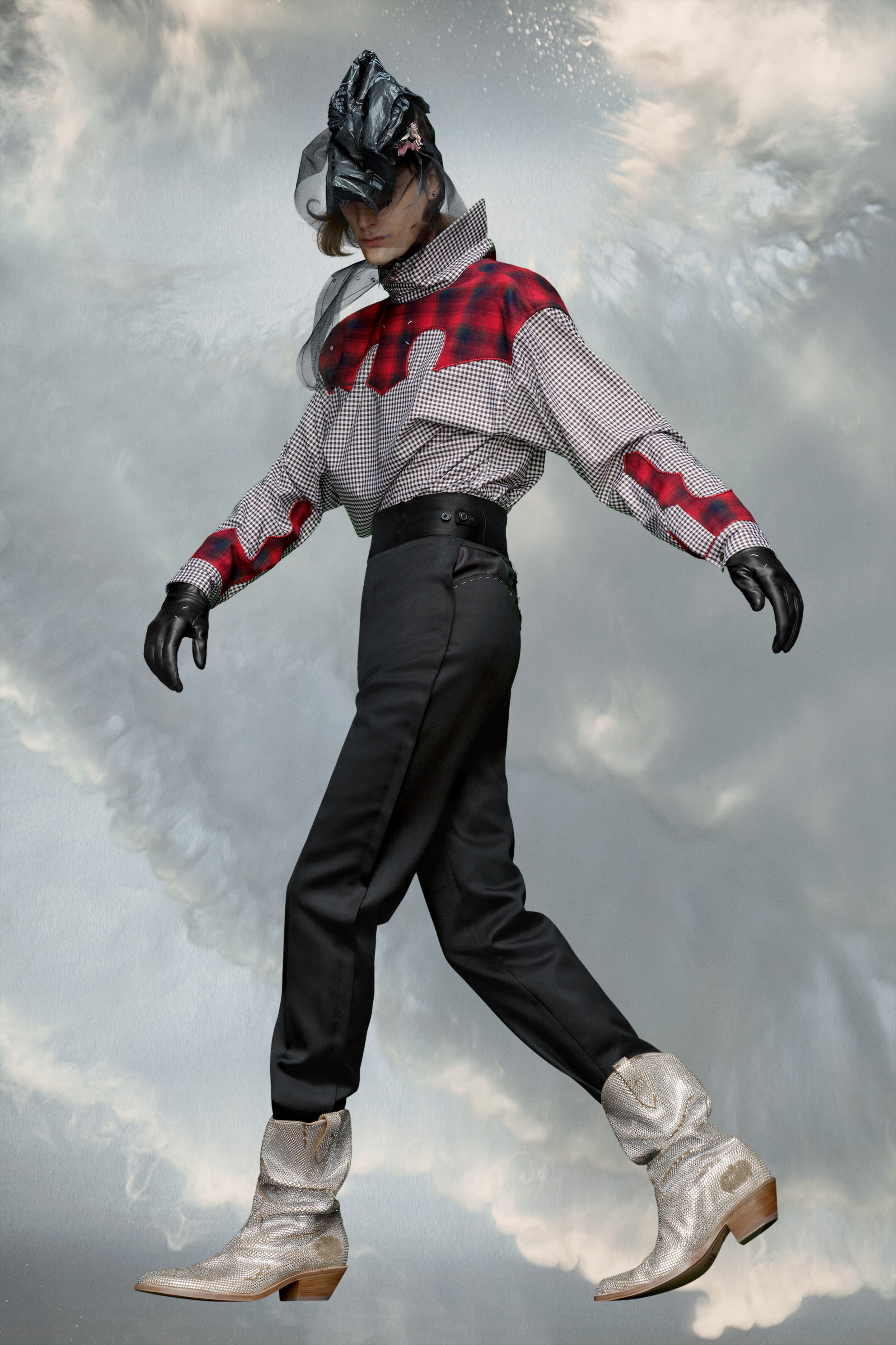 Wool tapered trousers - 3