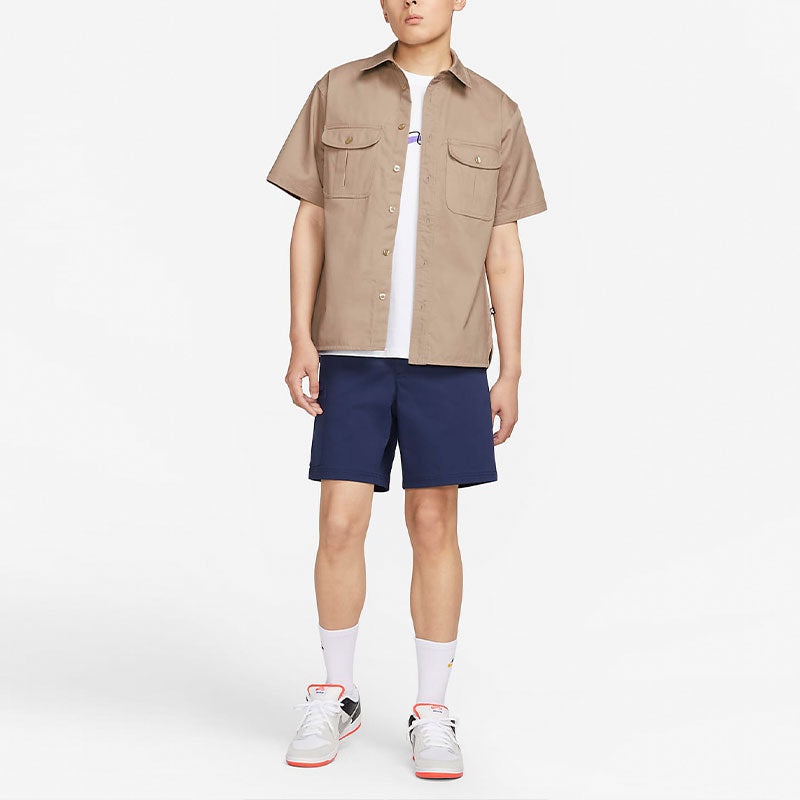 Nike Sb Tanglin Short Sleeve Woven Button Skate Top 'Khaki' FQ0400-247 - 3