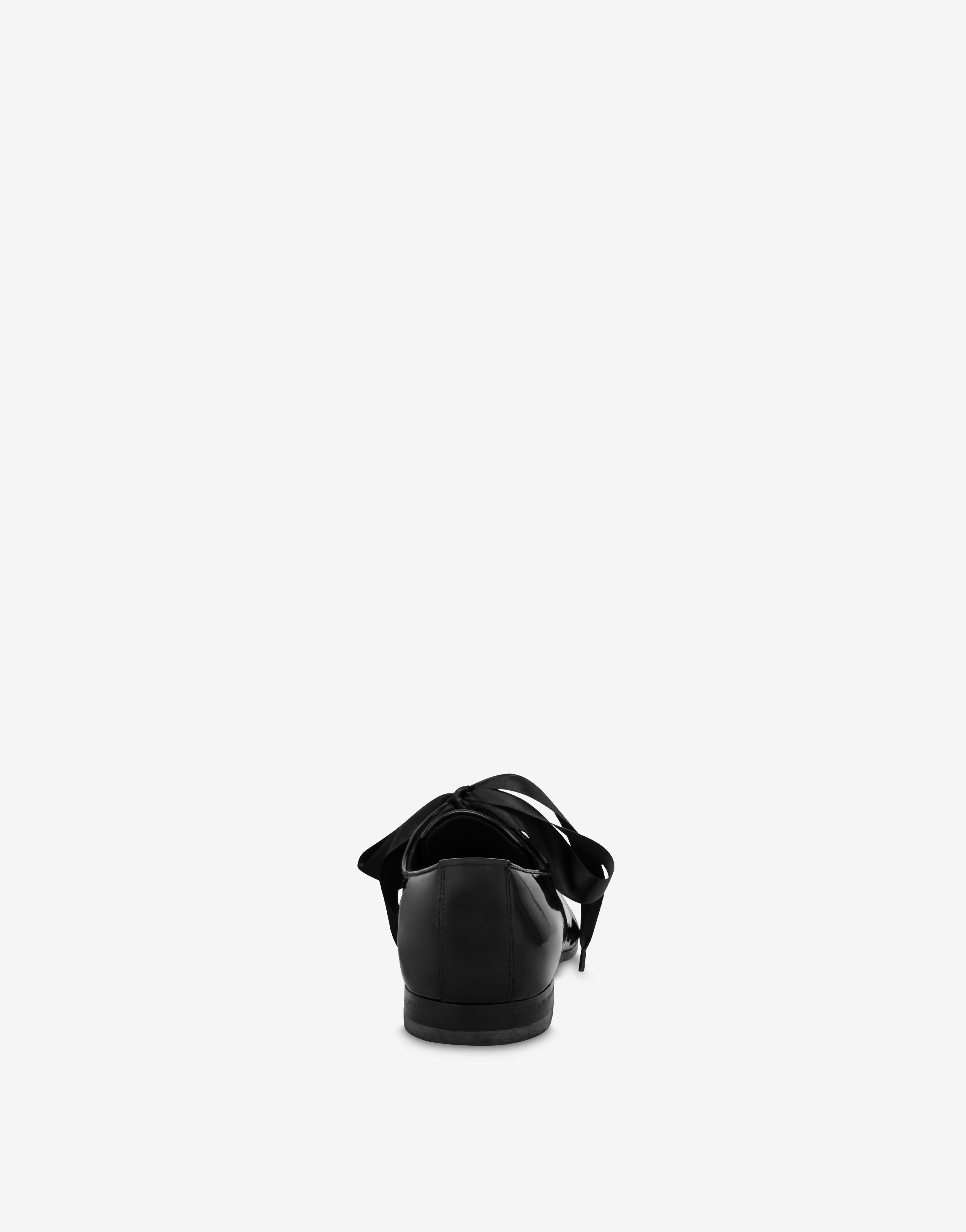 PATENT LEATHER DERBY SATIN BOW - 3