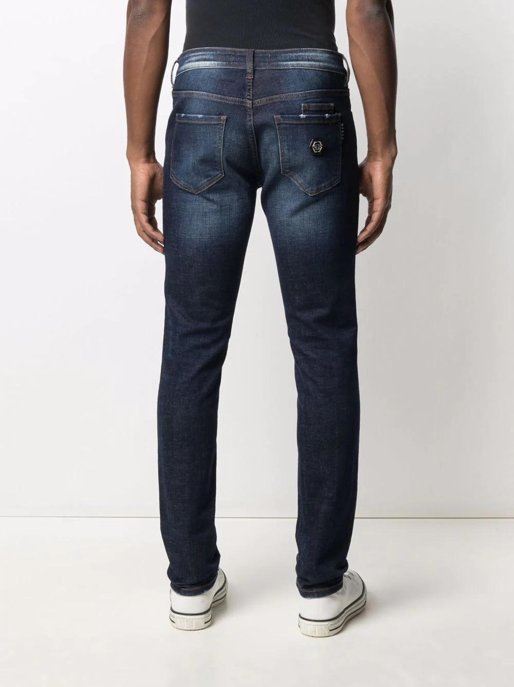 Institutional low-rise slim-cut jeans - 4