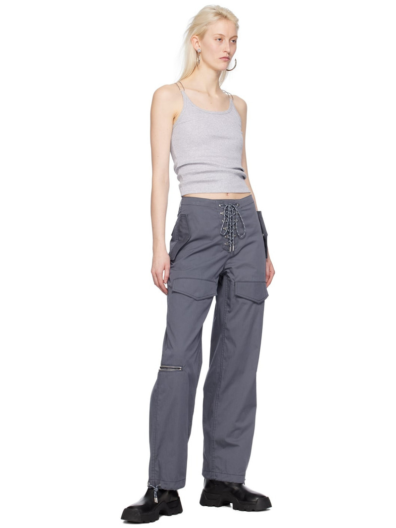 Dion Lee Gray Hiking Pocket Trousers outlook