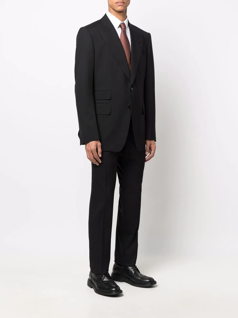 single-breasted tailored suit - 3