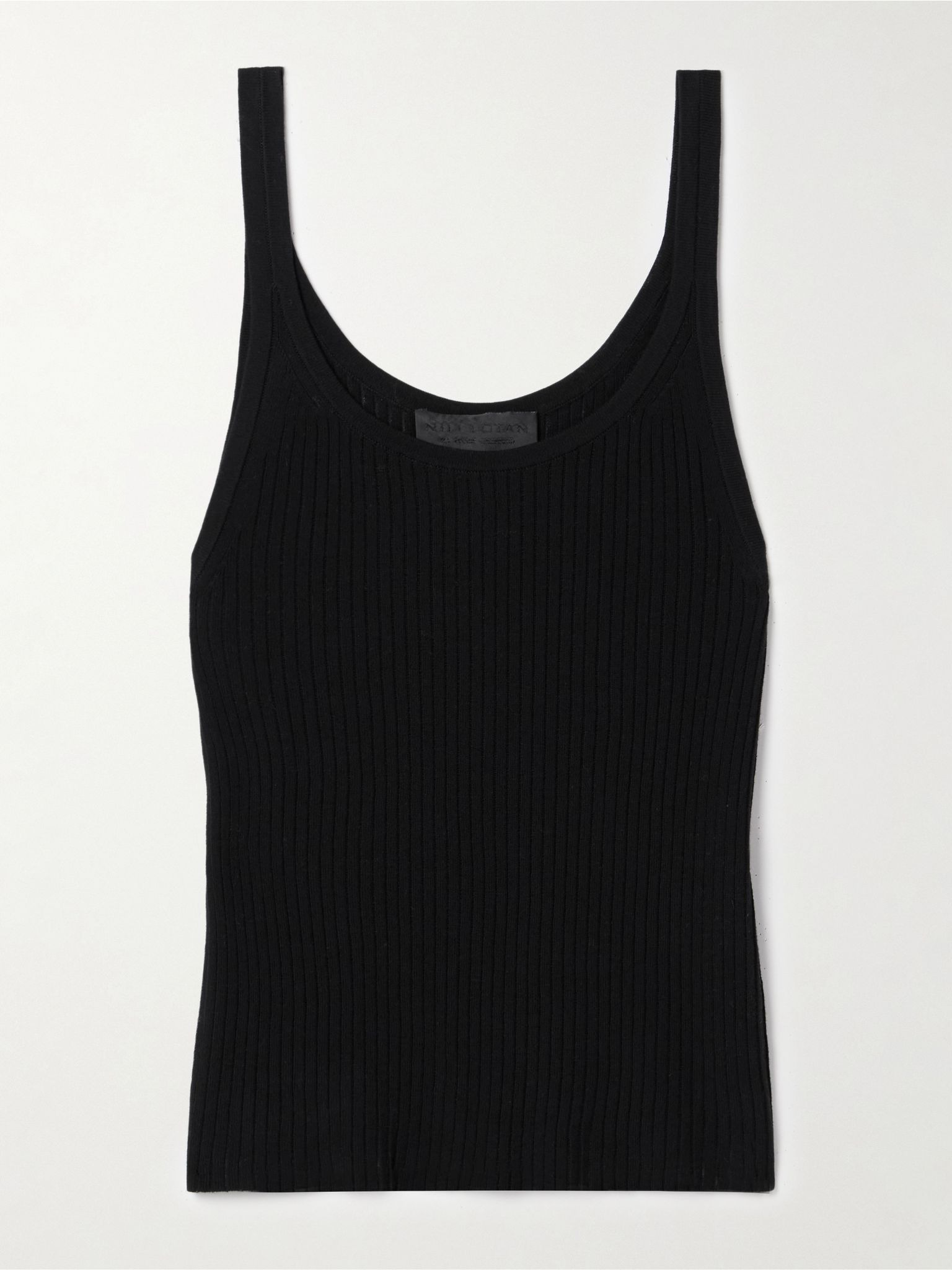Wrenley ribbed cotton tank Black - 1