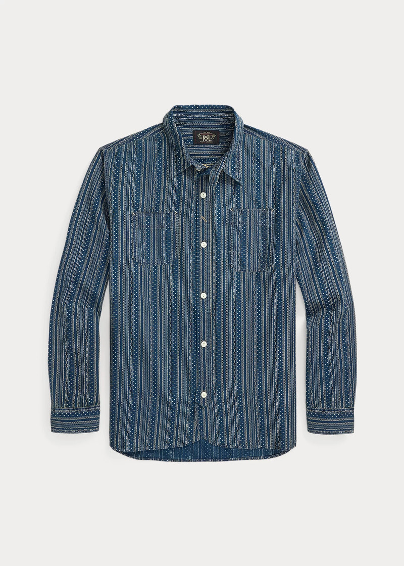 Indigo Print Workshirt 1