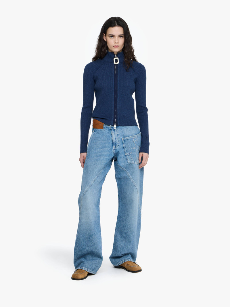 JW Anderson FITTED ZIP UP CARDIGAN outlook