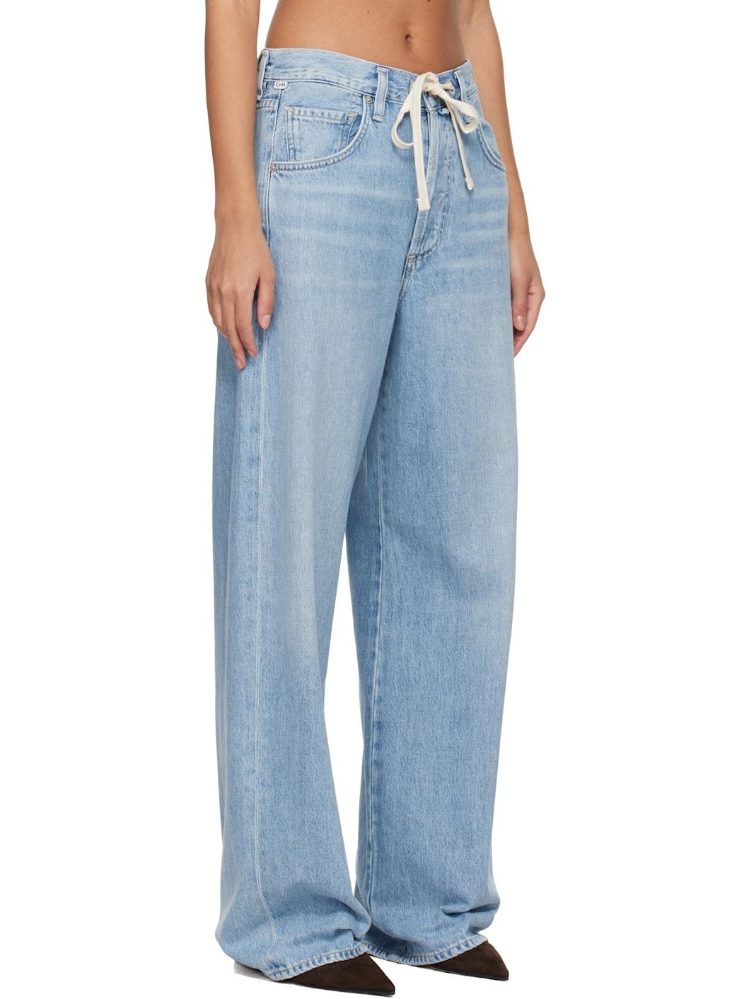 Blue Brynn Drawstring Jeans - 2