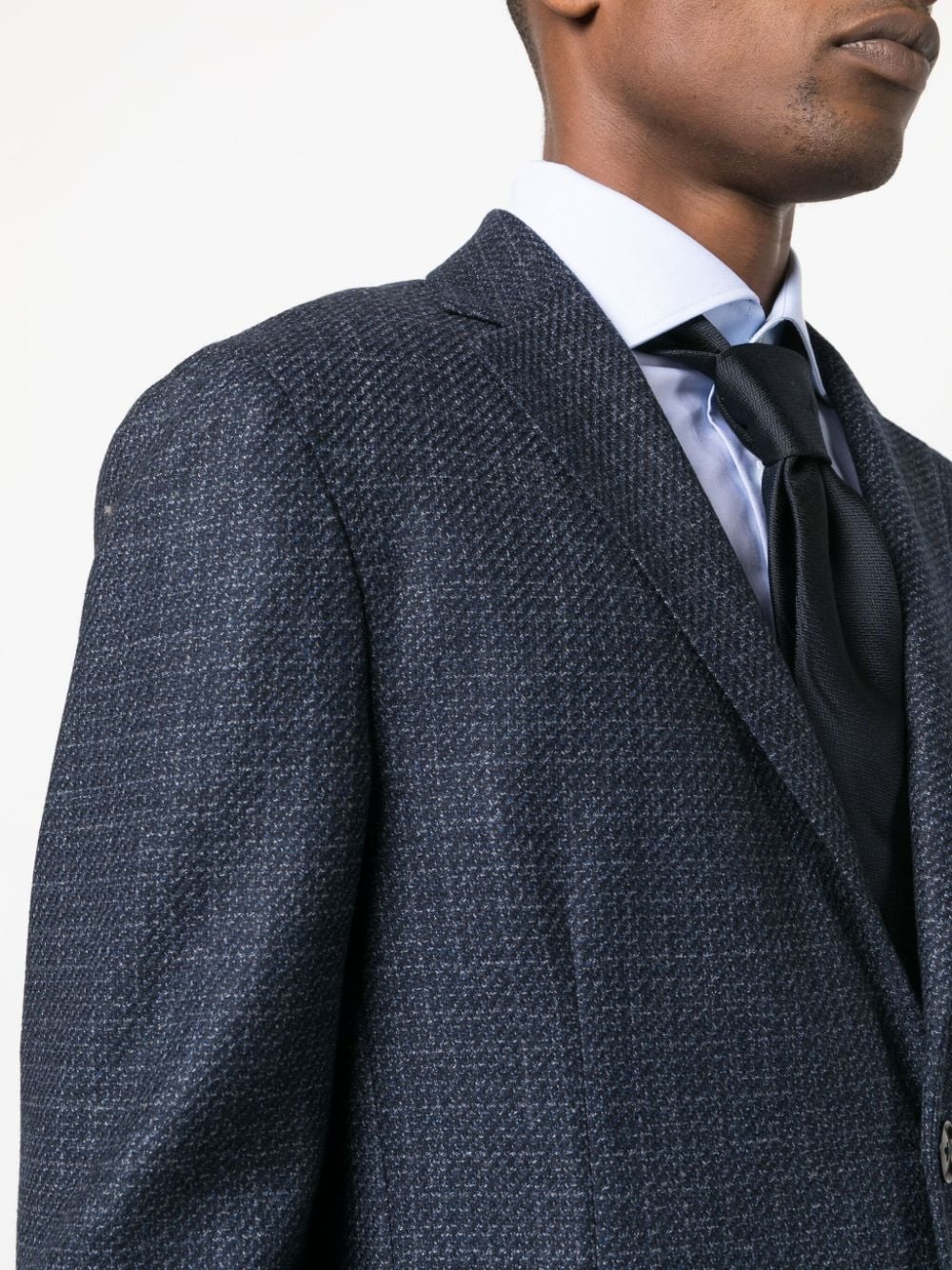 single-breasted wool blazer - 5