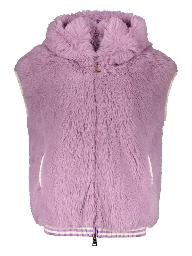 hooded textured gilet 1