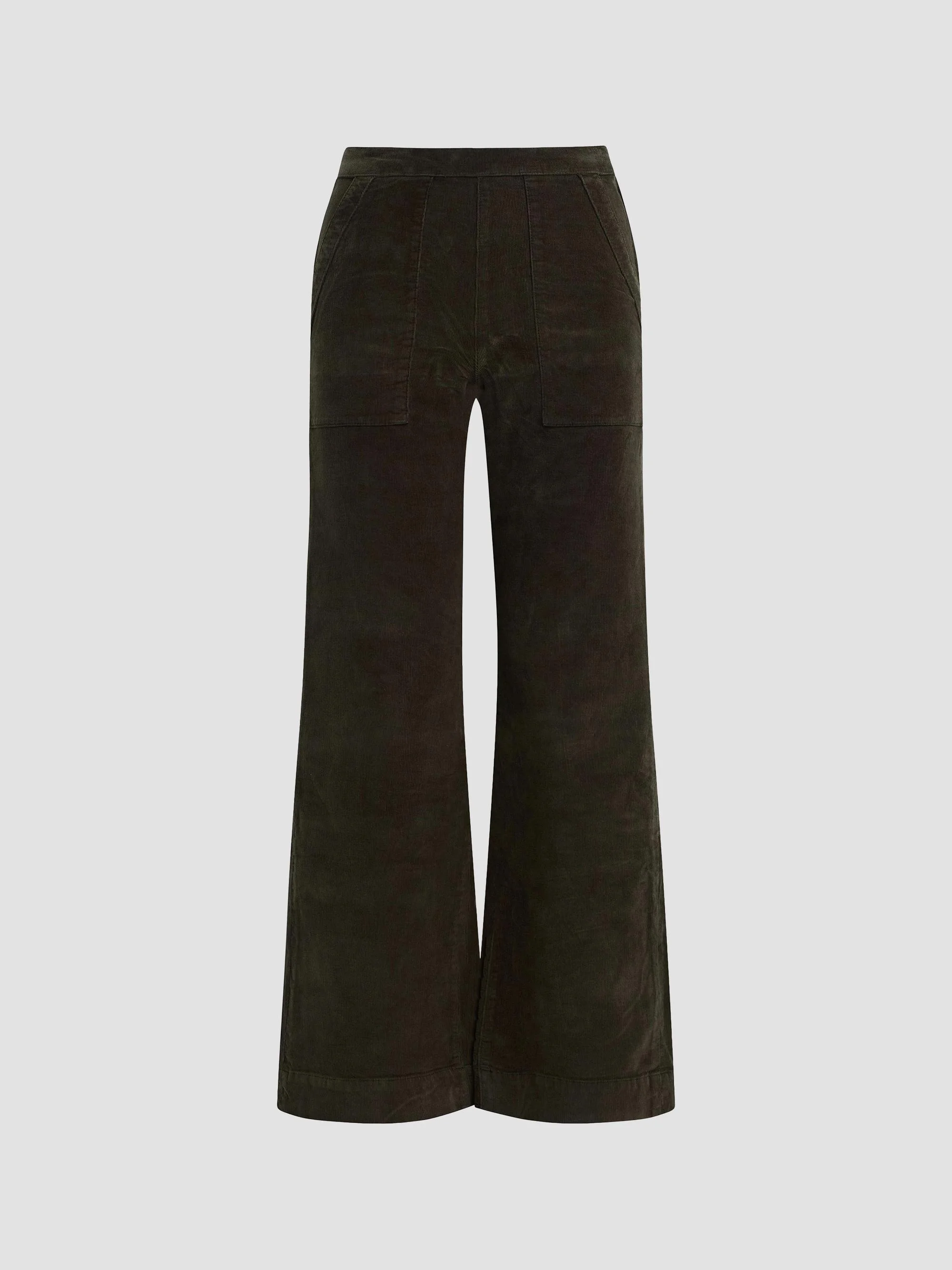Women's The Corduroy Wide-Leg Pants - Olive - 1
