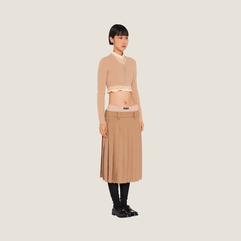 Camel-hair skirt - 4