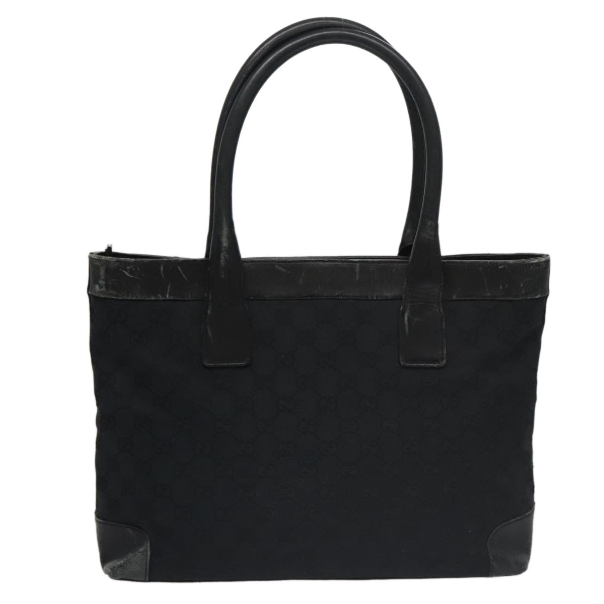 GUCCI GG Canvas Hand Bag Black - 3