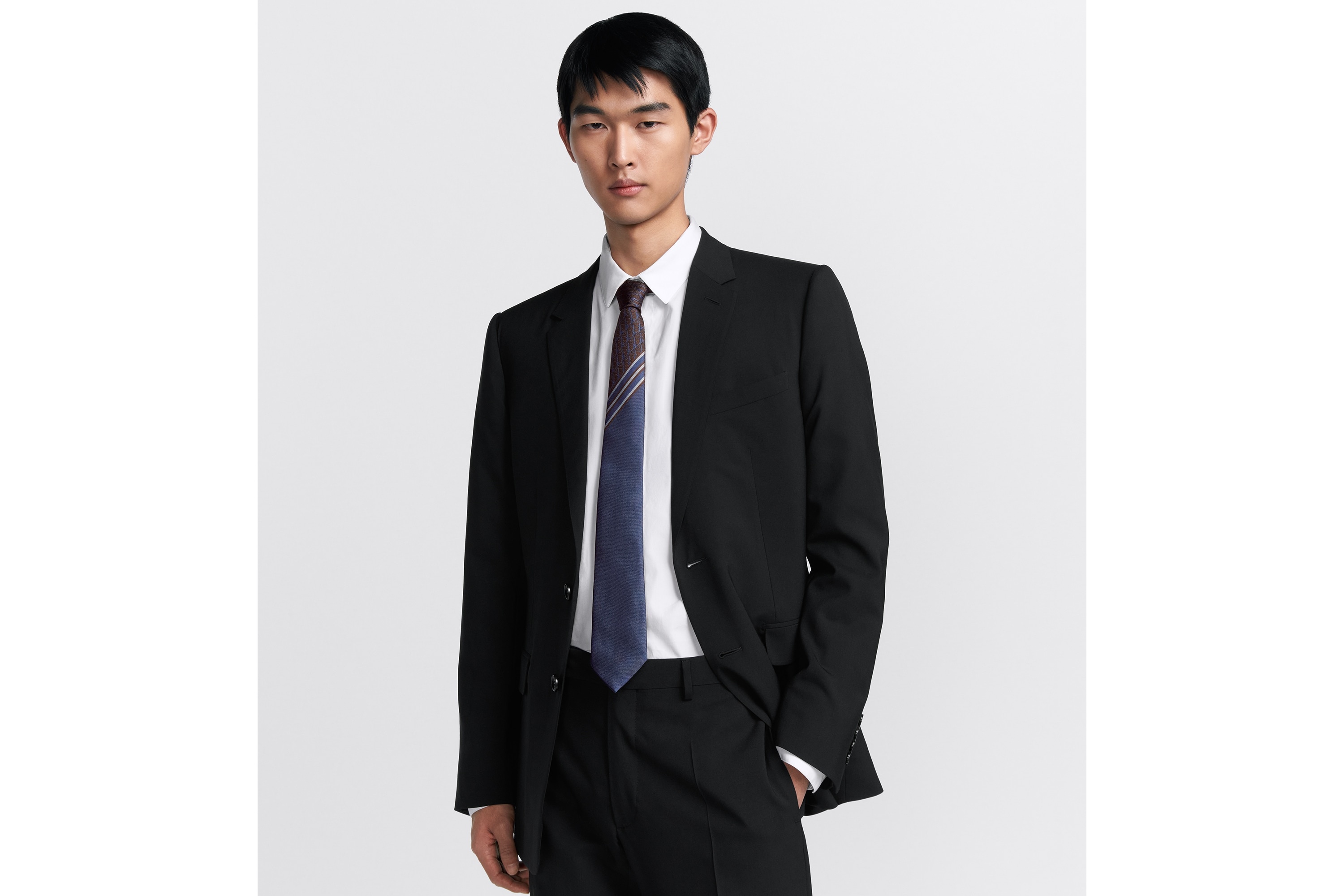 Striped Dior Oblique Tie - 2