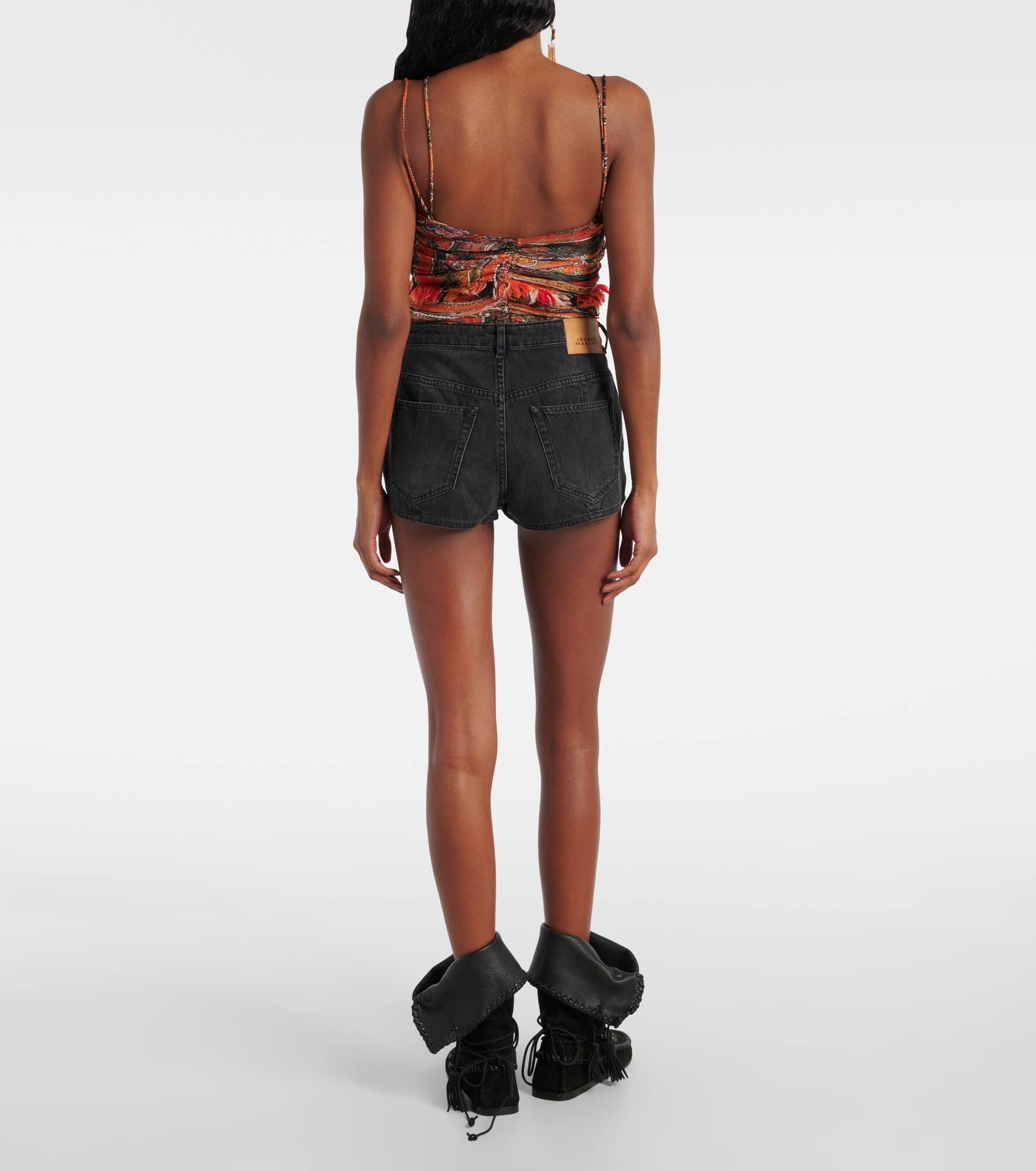 Delma faded denim shorts - 3