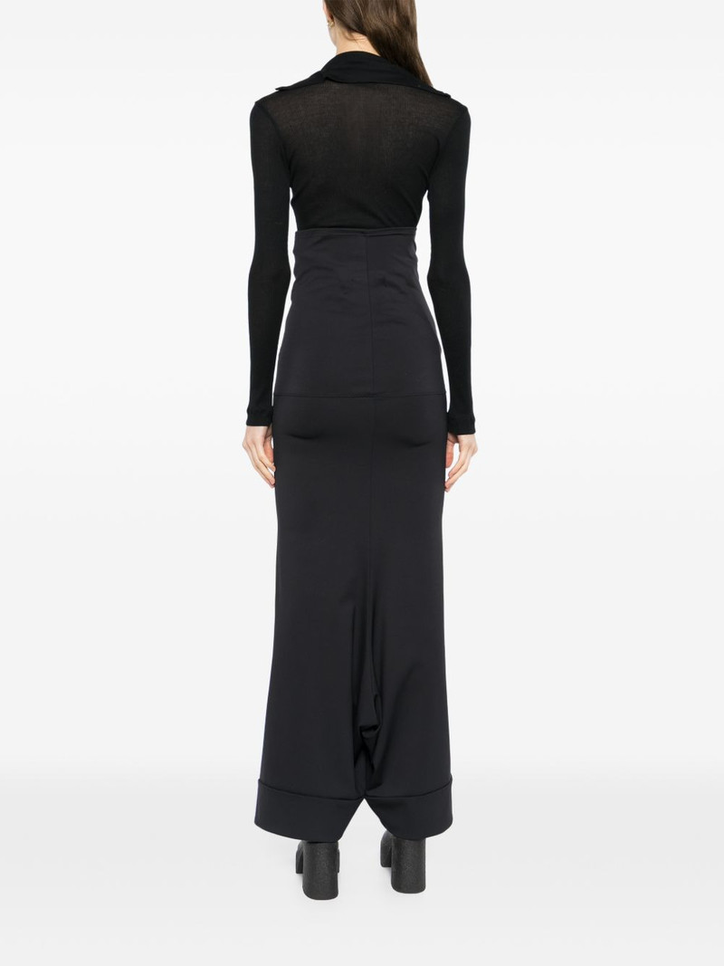 high waist drop crotch trousers 4
