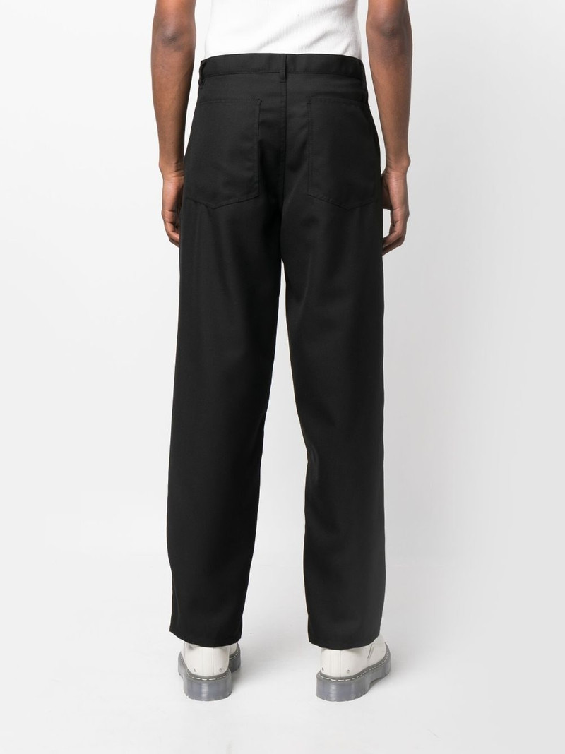 mid-rise straight-leg trousers 4