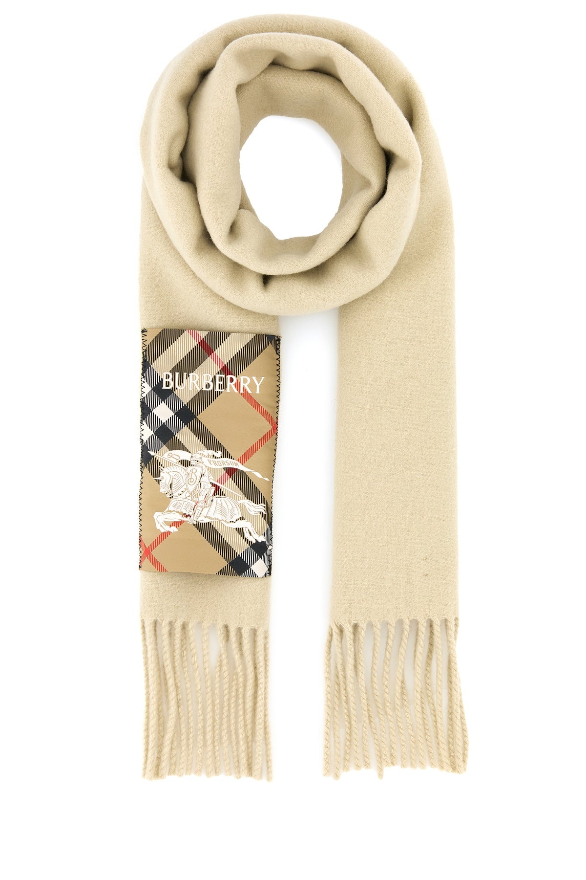 Sand cashmere scarf - 1
