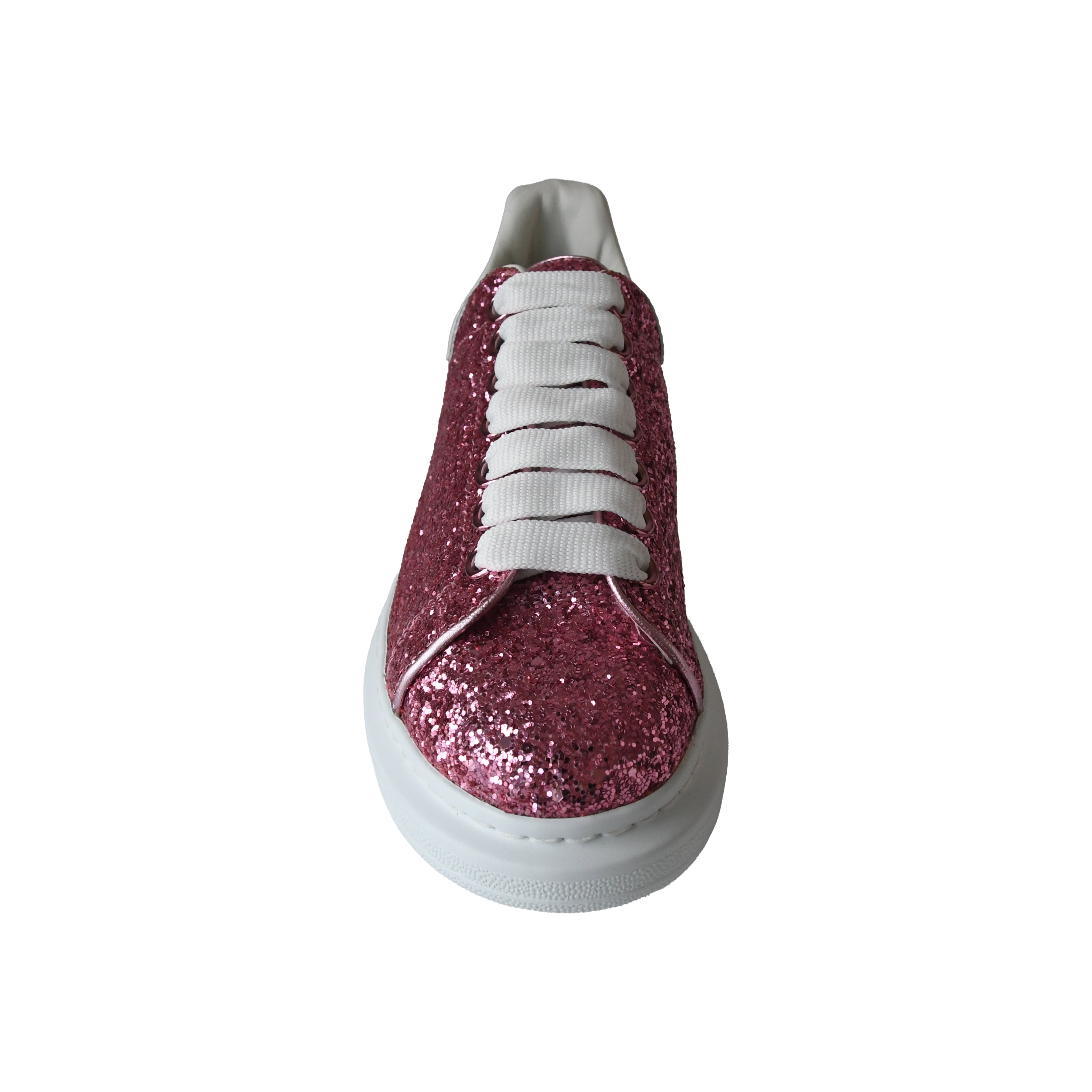 Alexander McQueen Oversized Glitter Sneakers Pink - 5