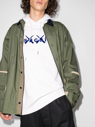 sacai SACAI KAWS FLOCK PRNT HD SWT WHT outlook