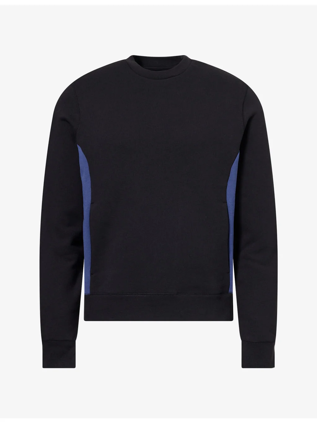 Contrast Crewneck Cotton-Jersey Jumper - 1