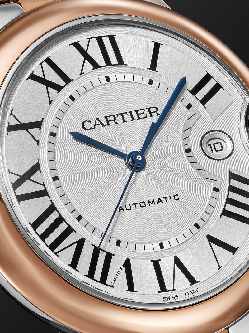 Ballon Bleu De Cartier Automatic 42mm 18-Karat Rose Gold and Stainless Steel Watch, Ref. No. W2BB003 5