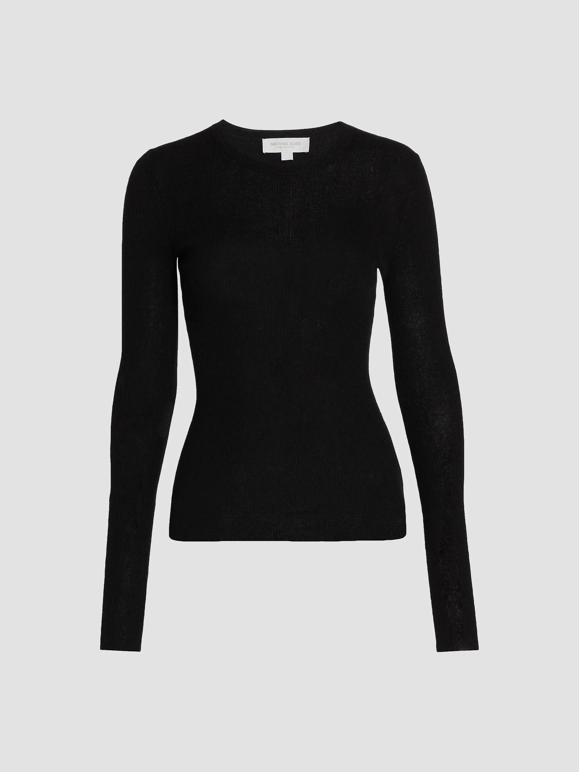 Women's Hutton Ribbed Cashmere Sweater - Black - 1