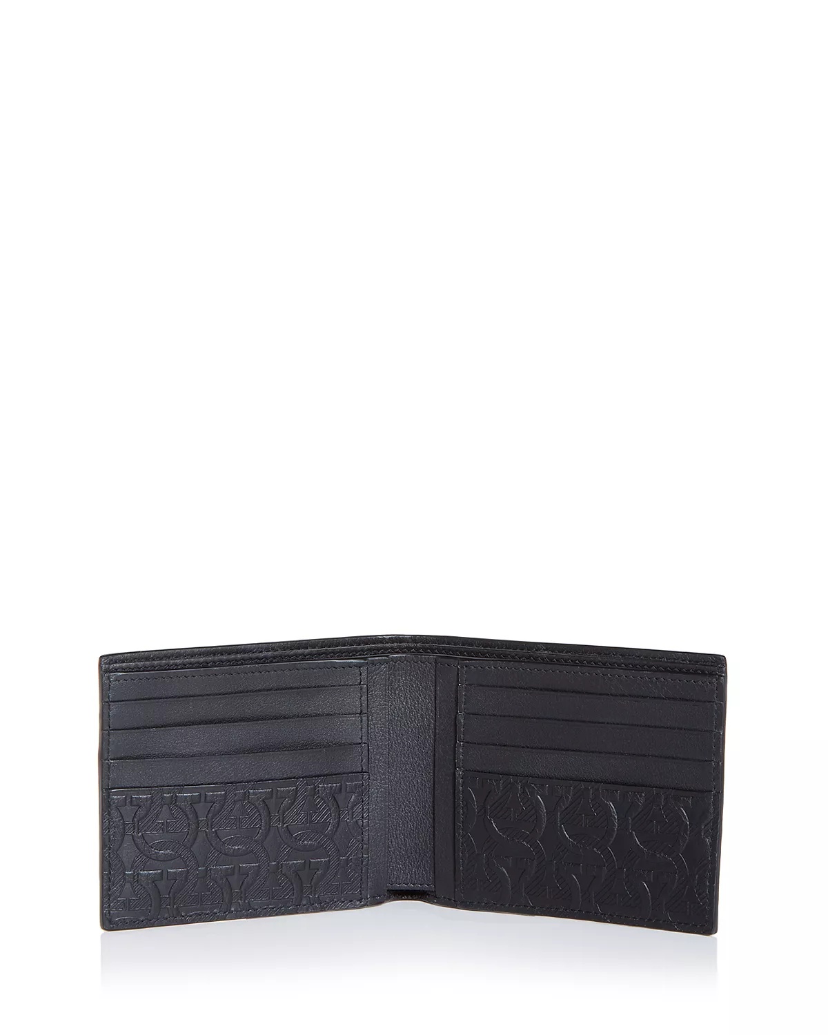 Travel Embossed Leather Bifold Wallet - 2