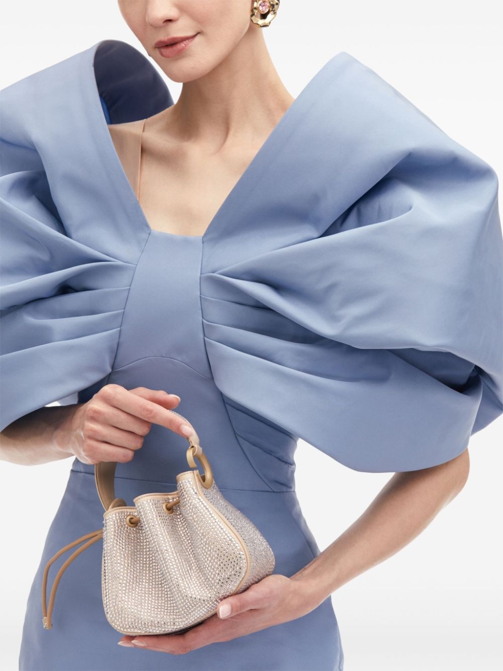 nano O Handle crystal-pavé bag - 2