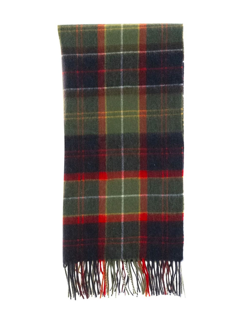tartan fringed scarf 1